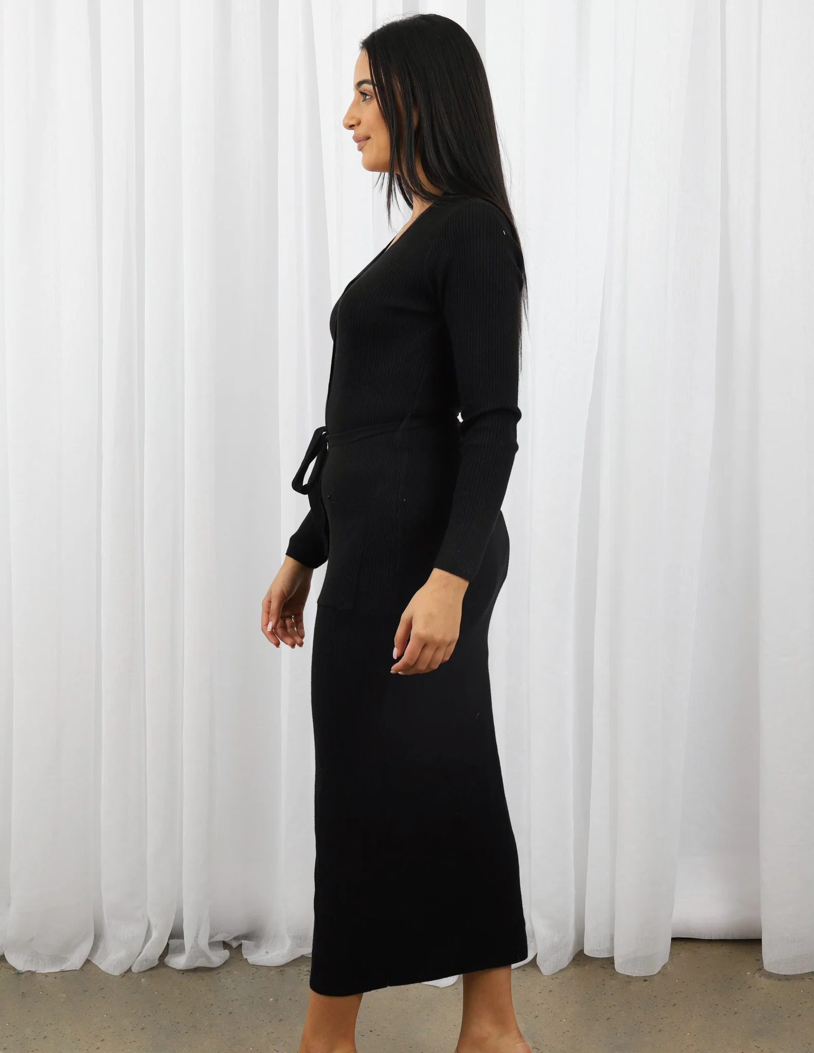 Button Down Knit Dress - Image 8