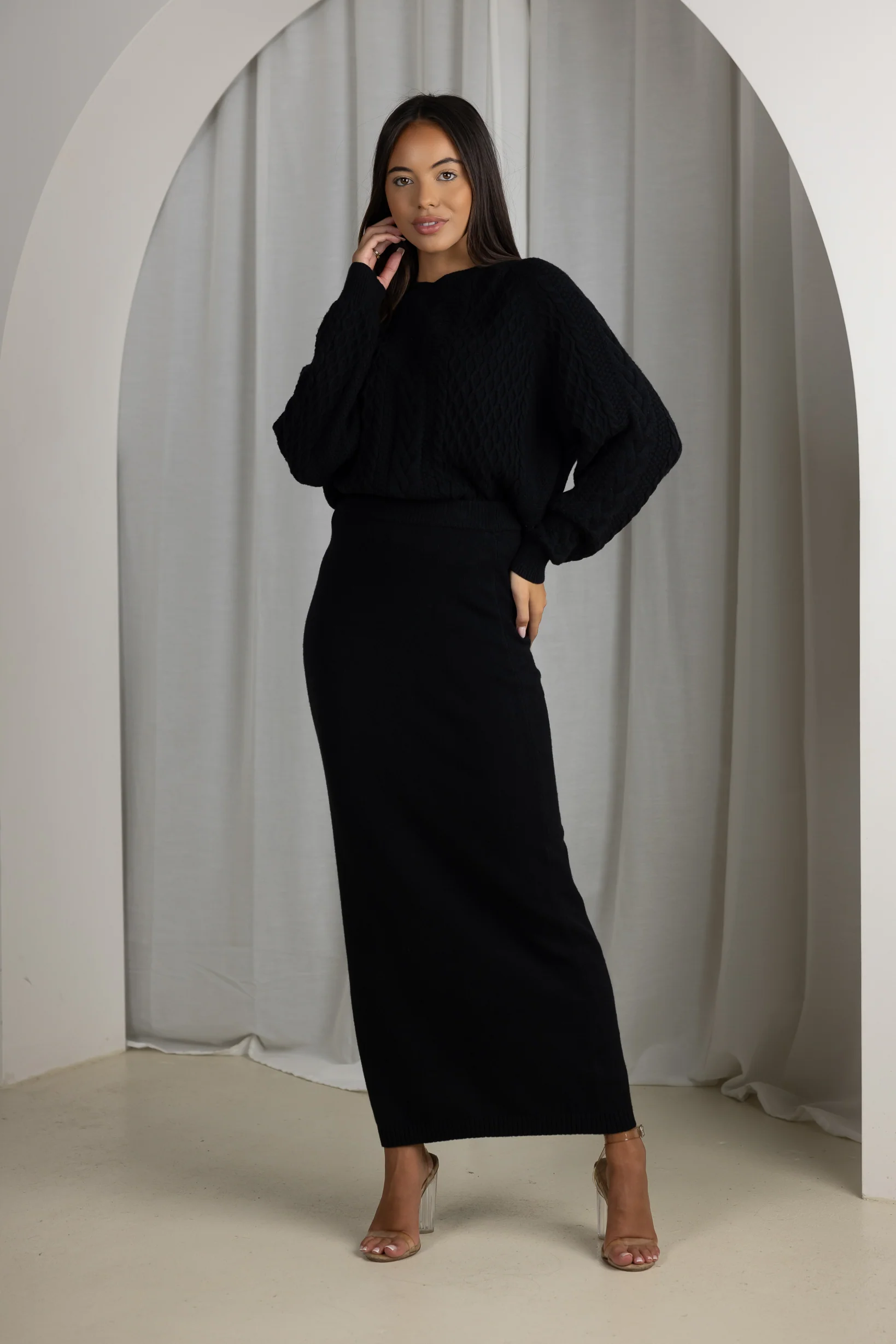 Cara Cable Knit Top & Skirt - Image 8