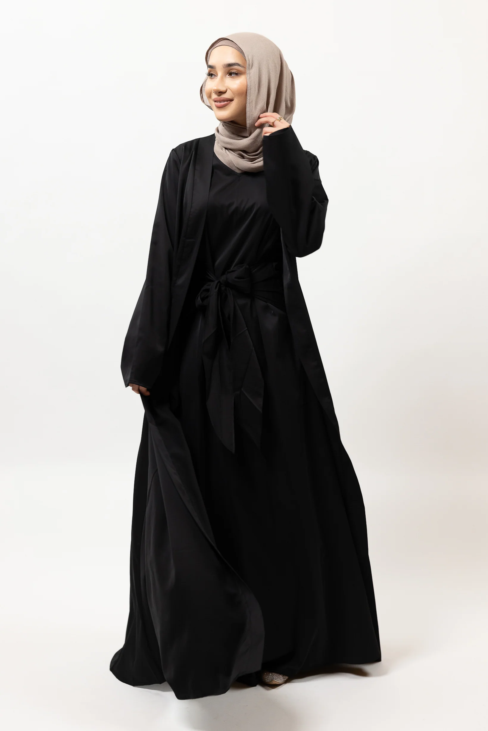 Cardigan Tia Tie Maxi Dress Set - Image 10