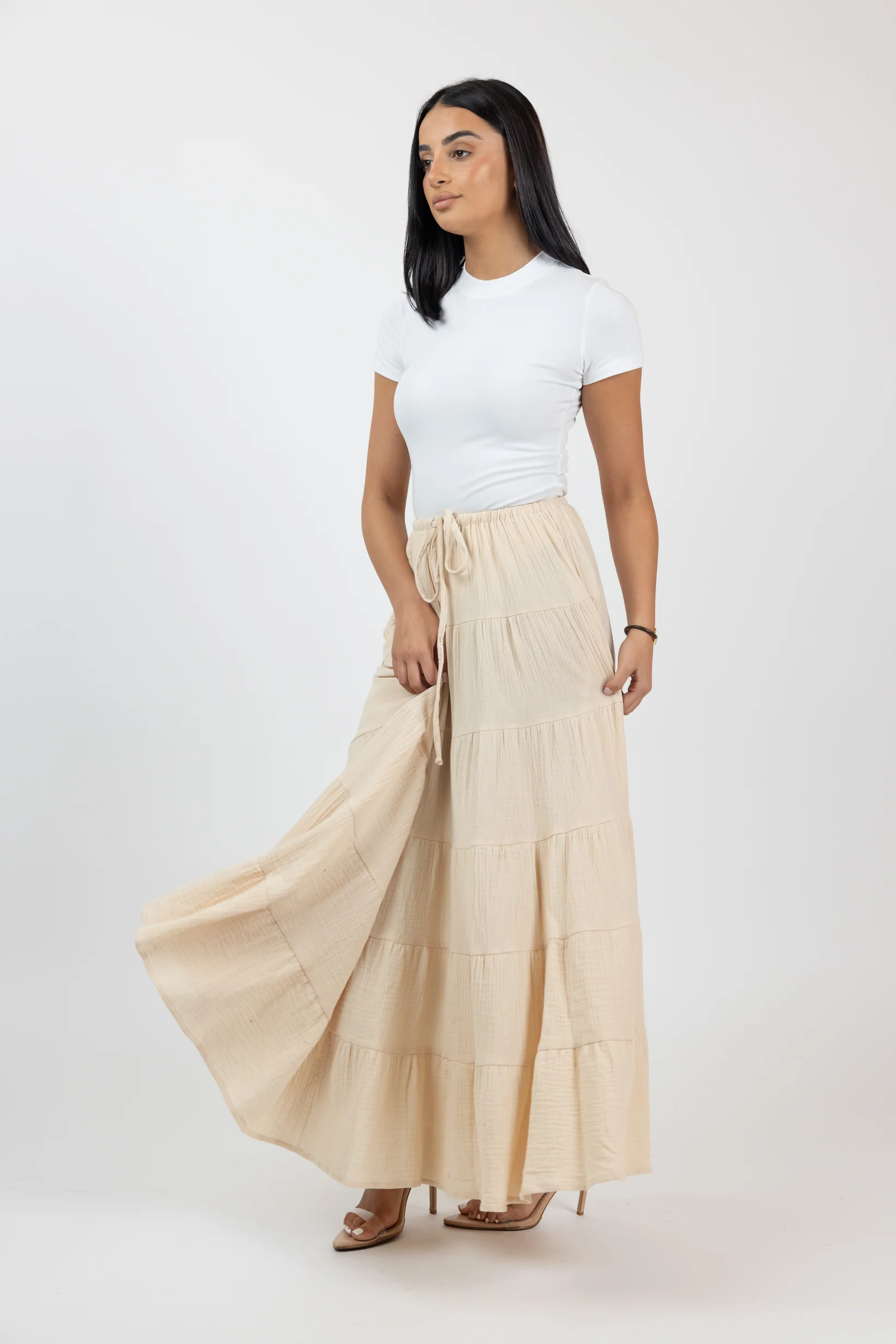 Carli Cotton Tiered Skirt - Image 13