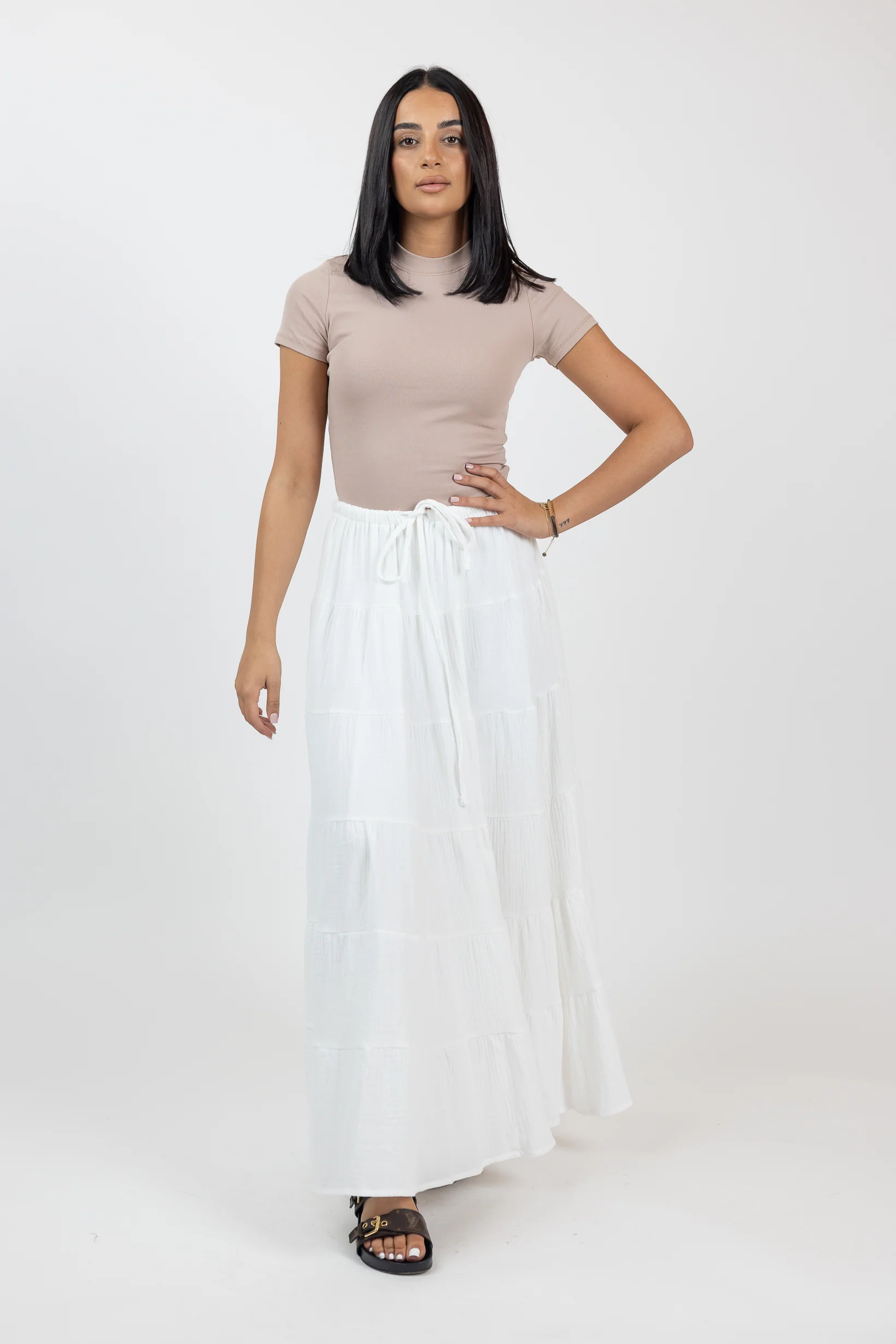 Carli Cotton Tiered Skirt - Image 4