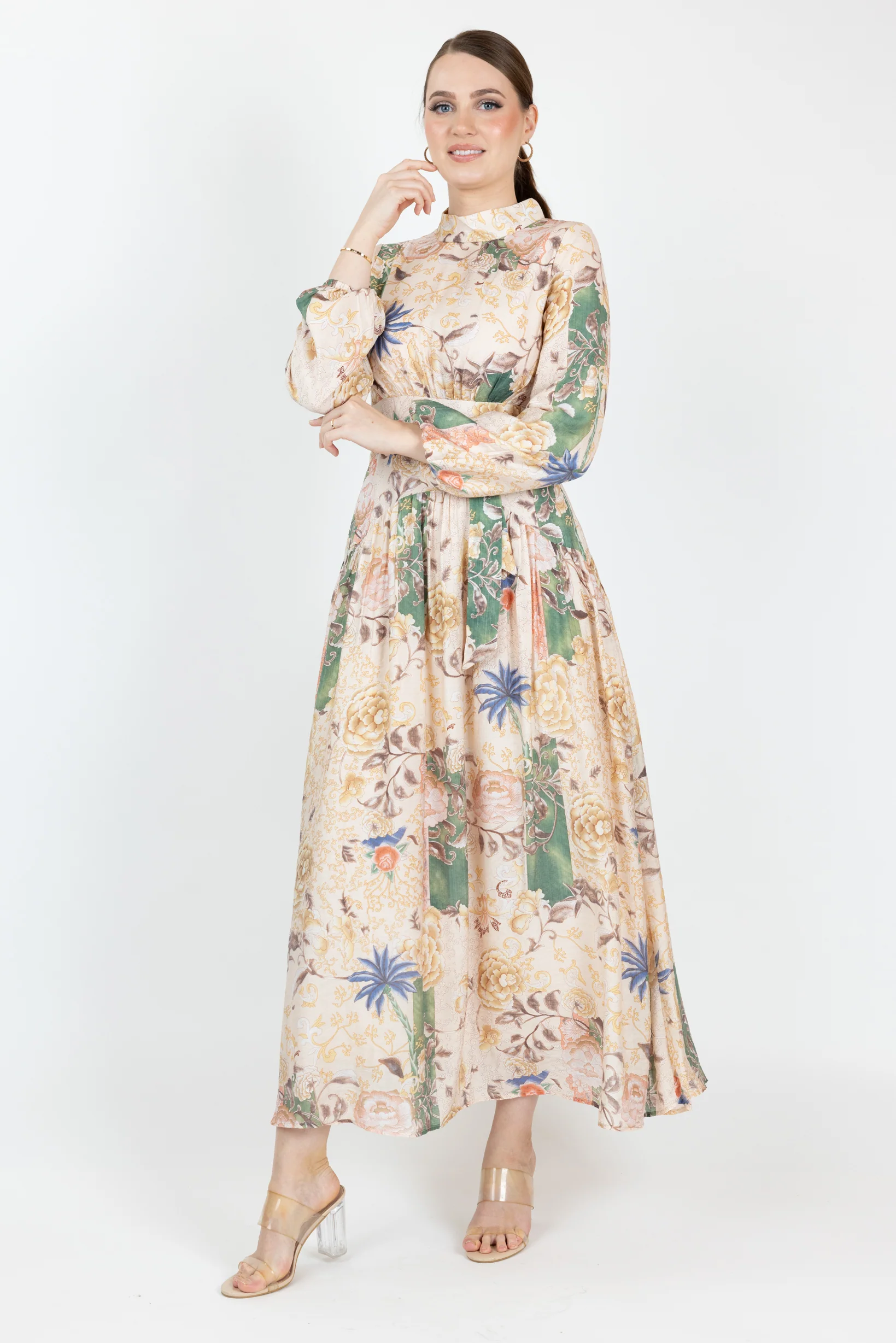 Carminia Print Maxi Dress - Image 2