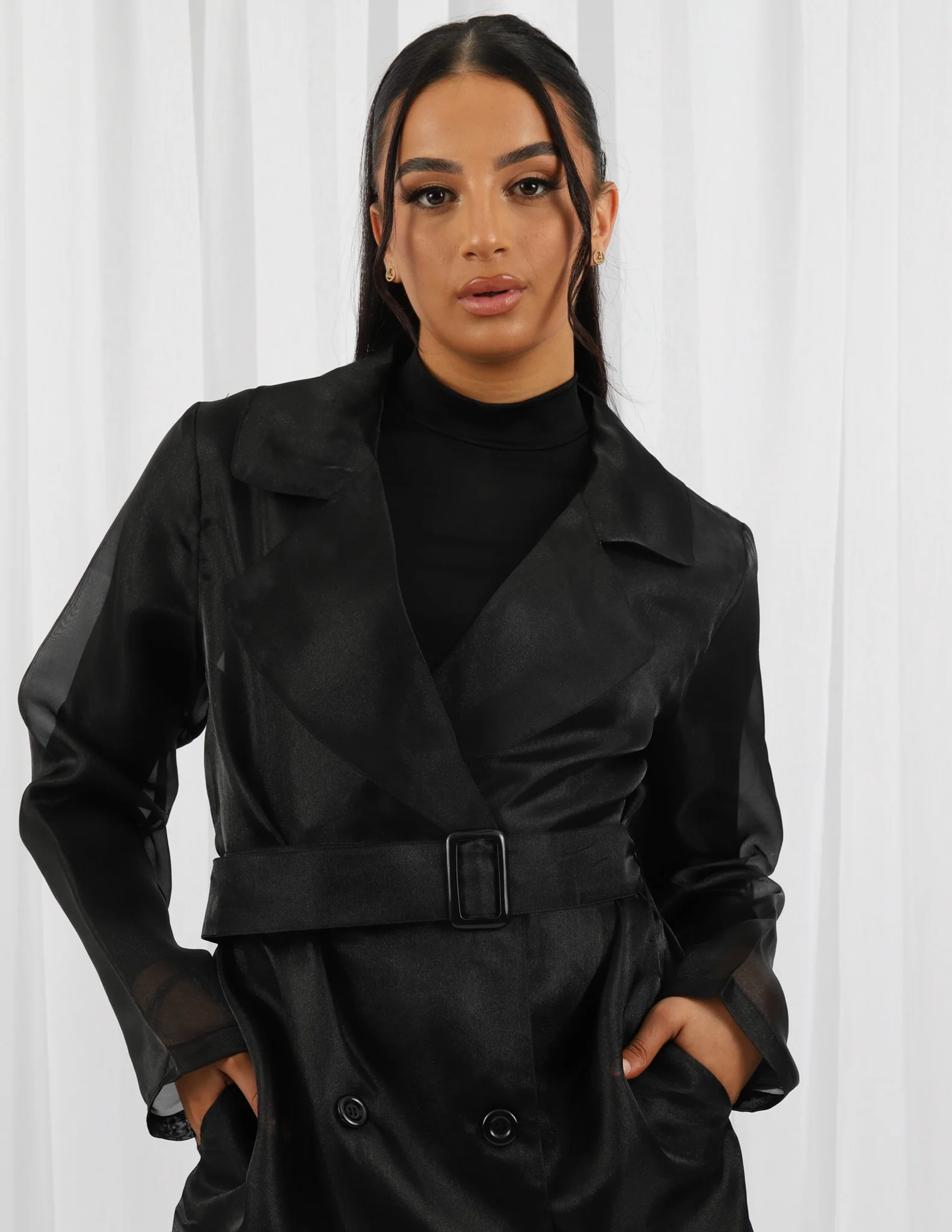 Charmaine Sheer Trench - Image 8