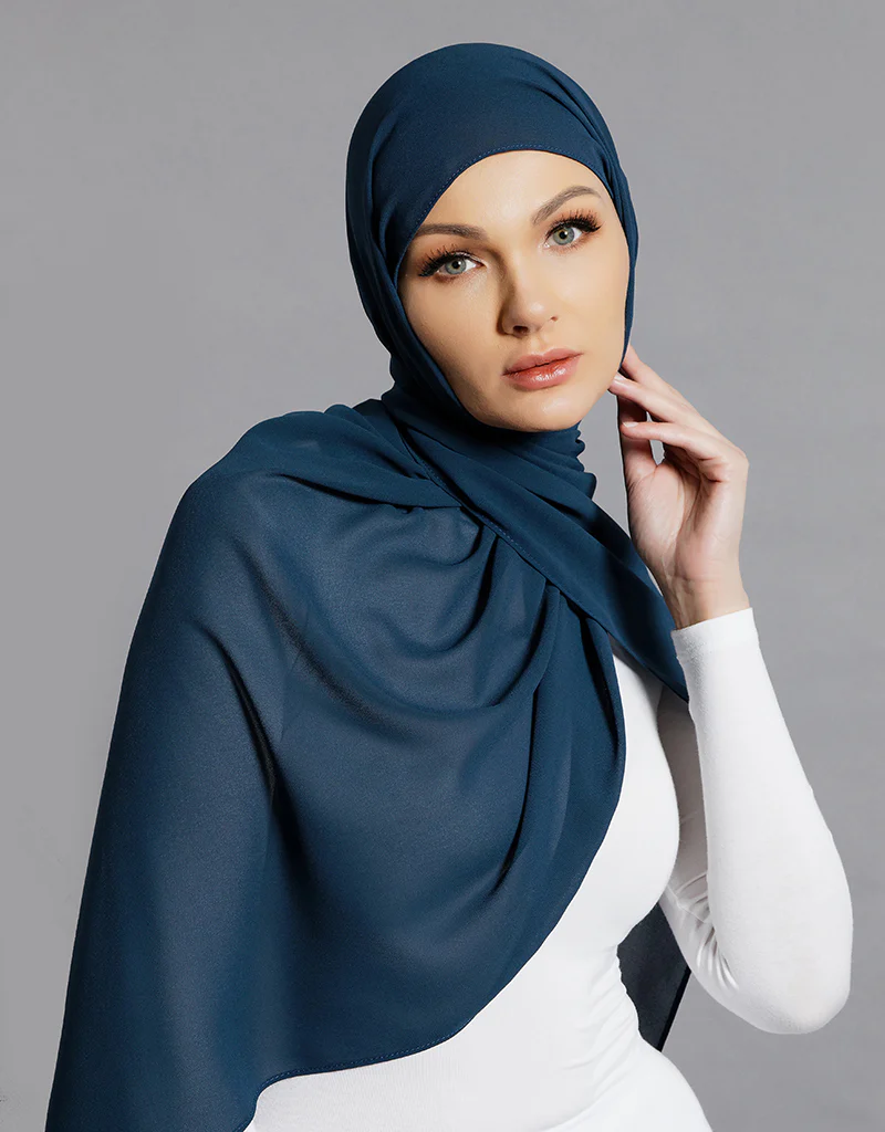 Chiffon Shawl - Shades of Green - Image 42