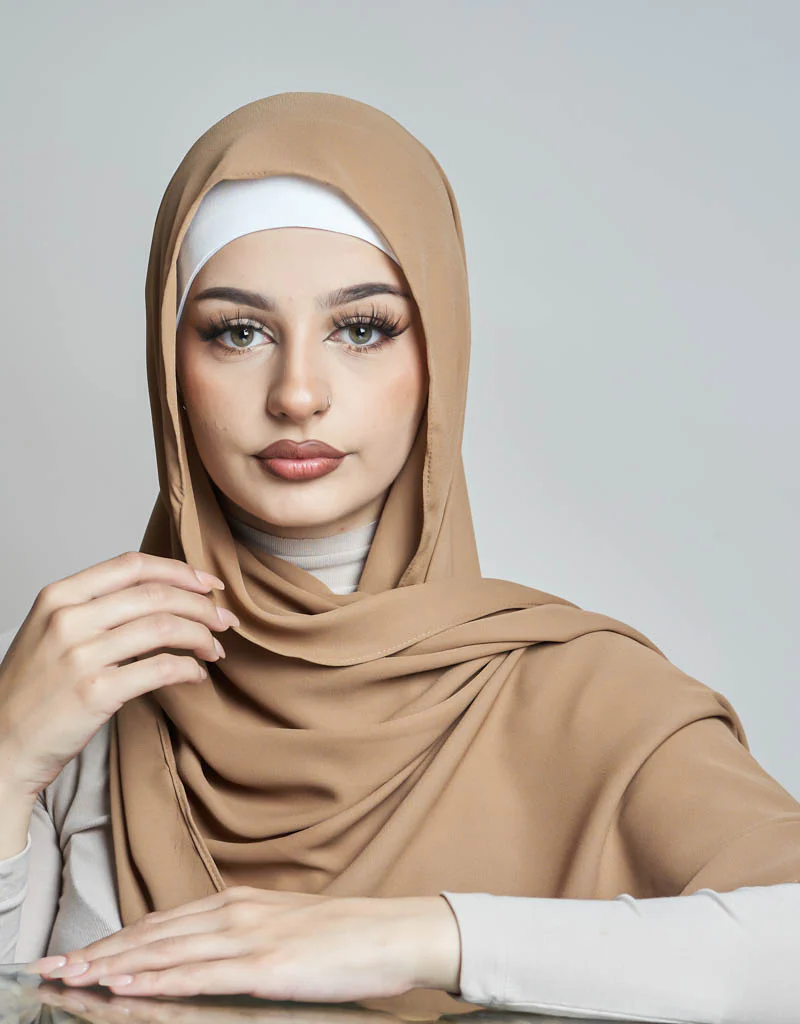 Chiffon Shawl - Shades of Nude - Image 5