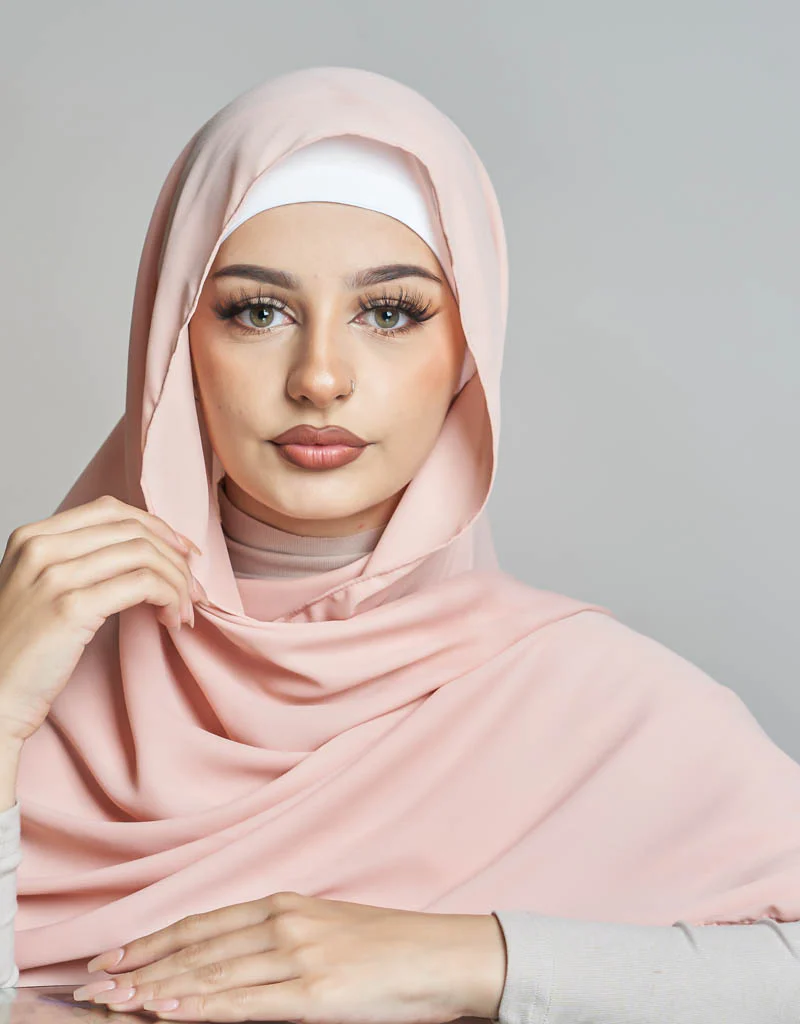 Chiffon Shawl - Shades of Nude - Image 7