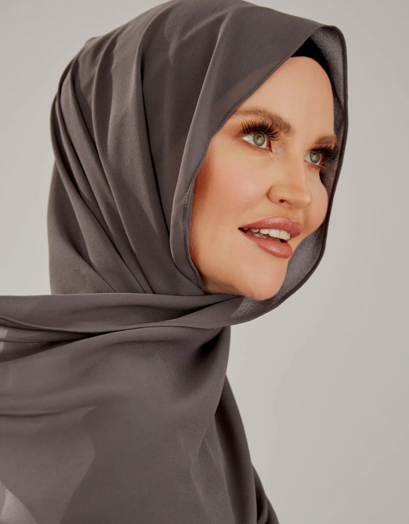 Chiffon Shawl - Shades of Black - Image 3