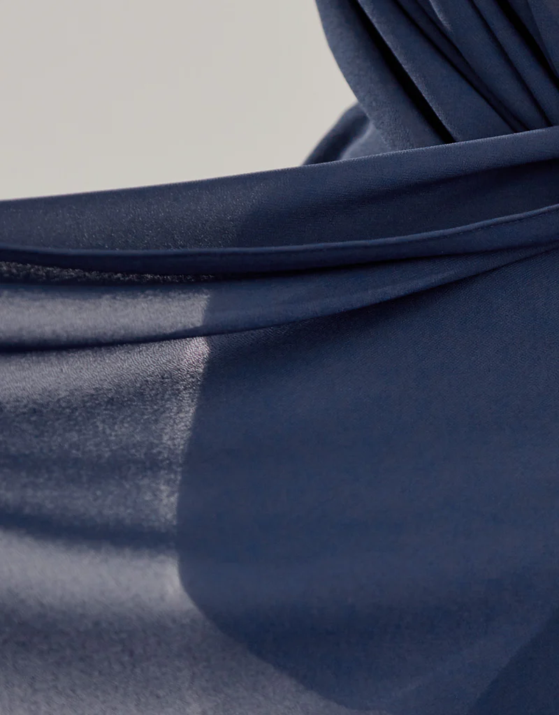 Chiffon Shawl - Shades of Blue - Image 12