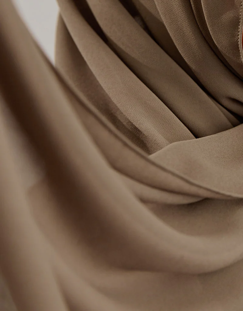 Chiffon Shawl - Shades of Dark Green - Image 11