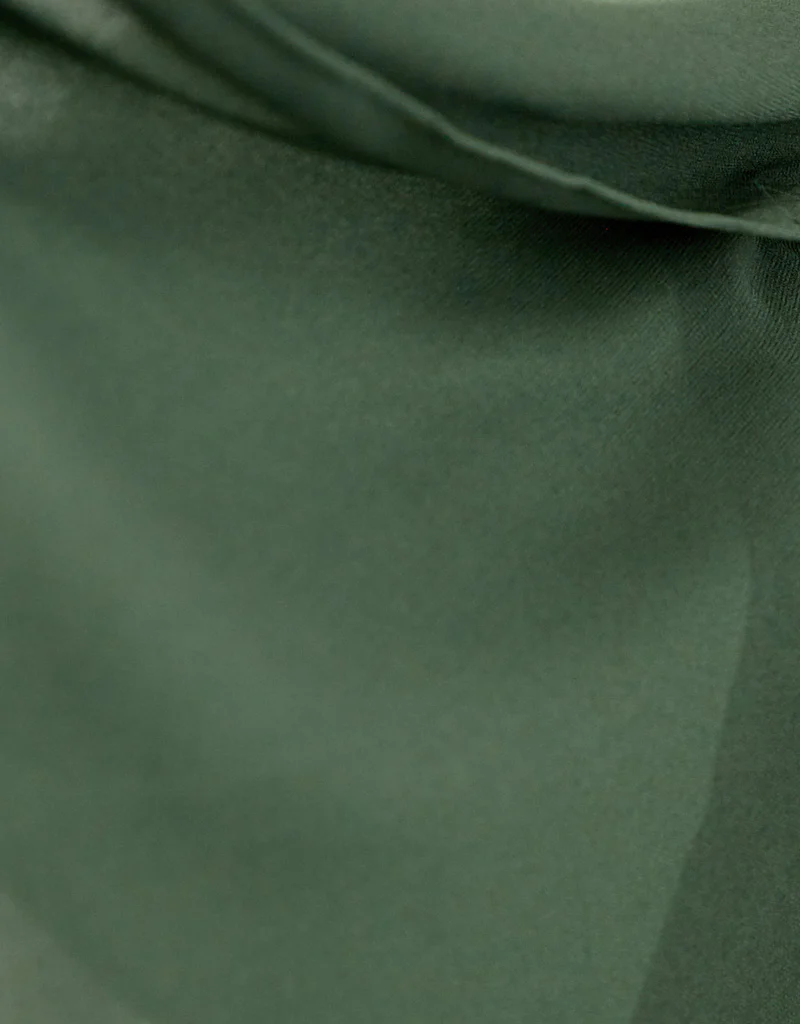 Chiffon Shawl - Shades of Dark Green - Image 4