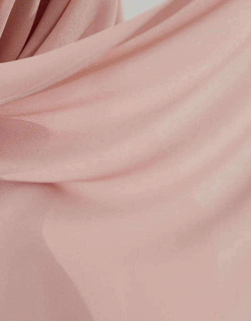 Chiffon Shawl - Shades of Dark Pink - Image 12