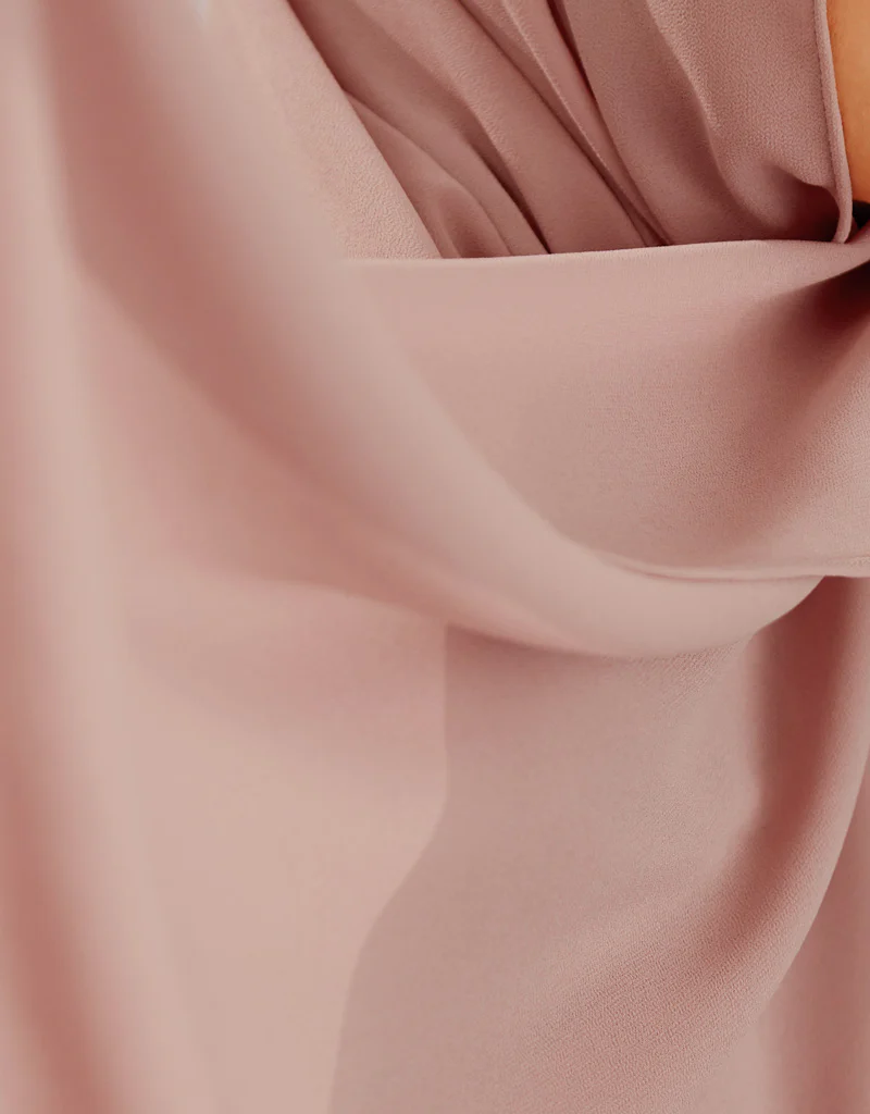Chiffon Shawl - Shades of Dark Pink - Image 8