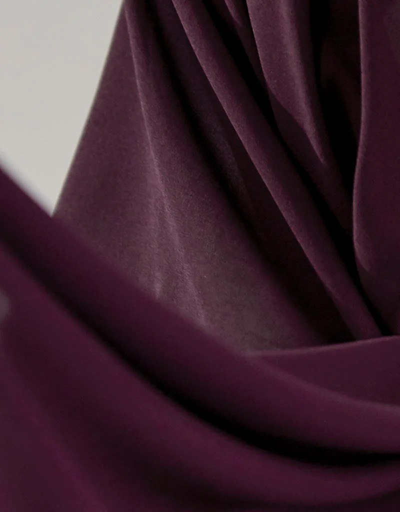 Chiffon Shawl - Shades of Dark Purple - Image 2