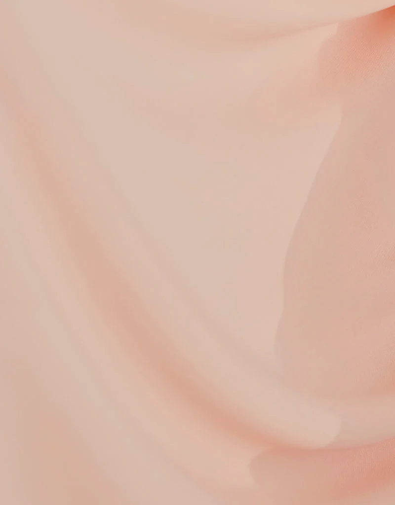 Chiffon Shawl - Shades of Peach-Orange - Image 2