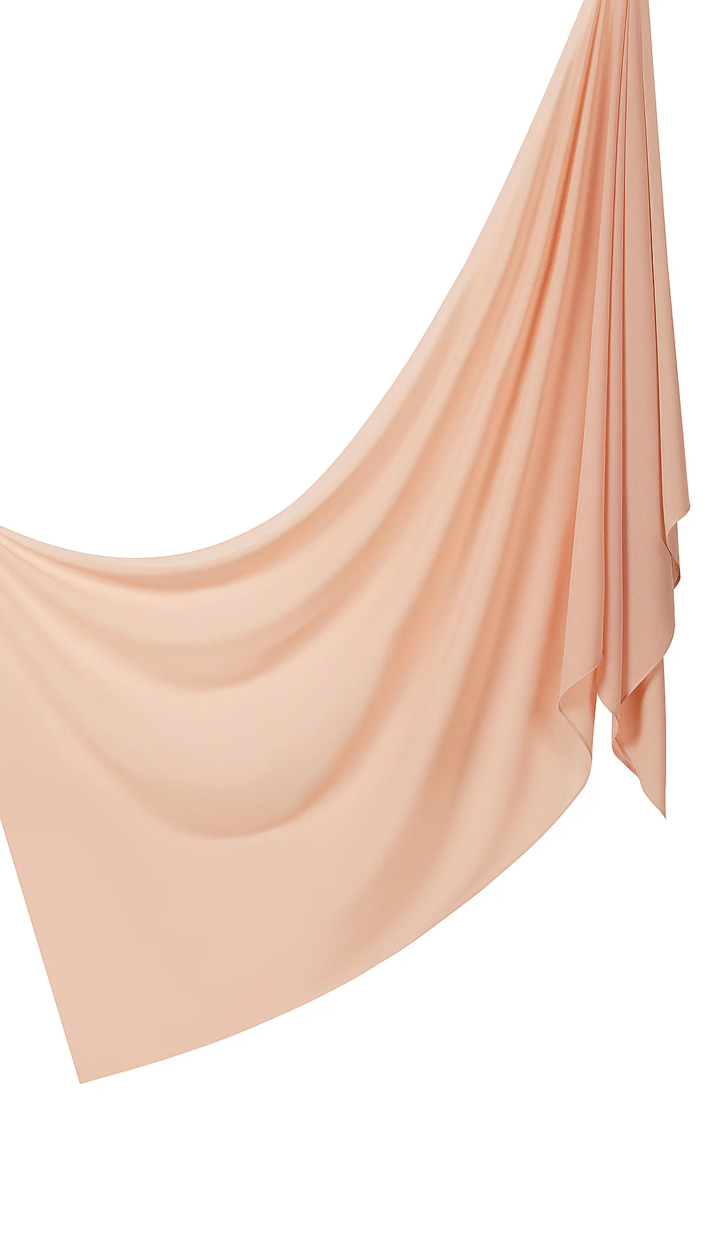 Chiffon Shawl - Shades of Peach-Orange - Image 7