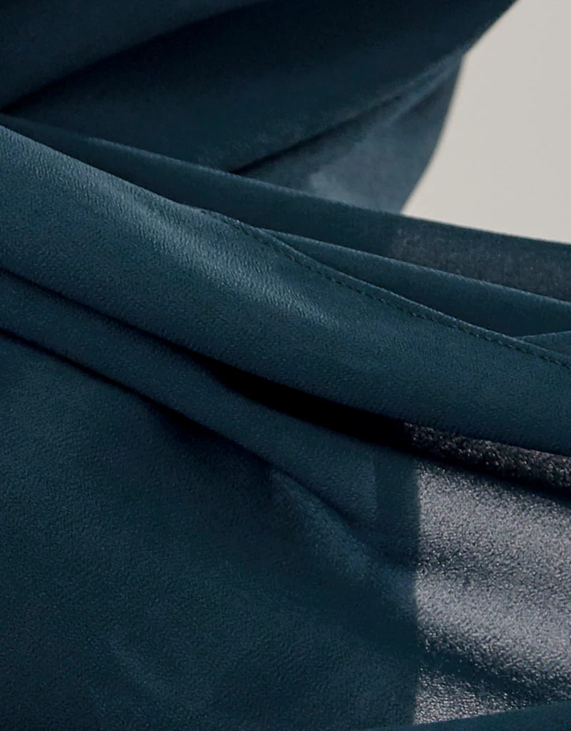 Chiffon Shawl - Shades of Teal - Image 11