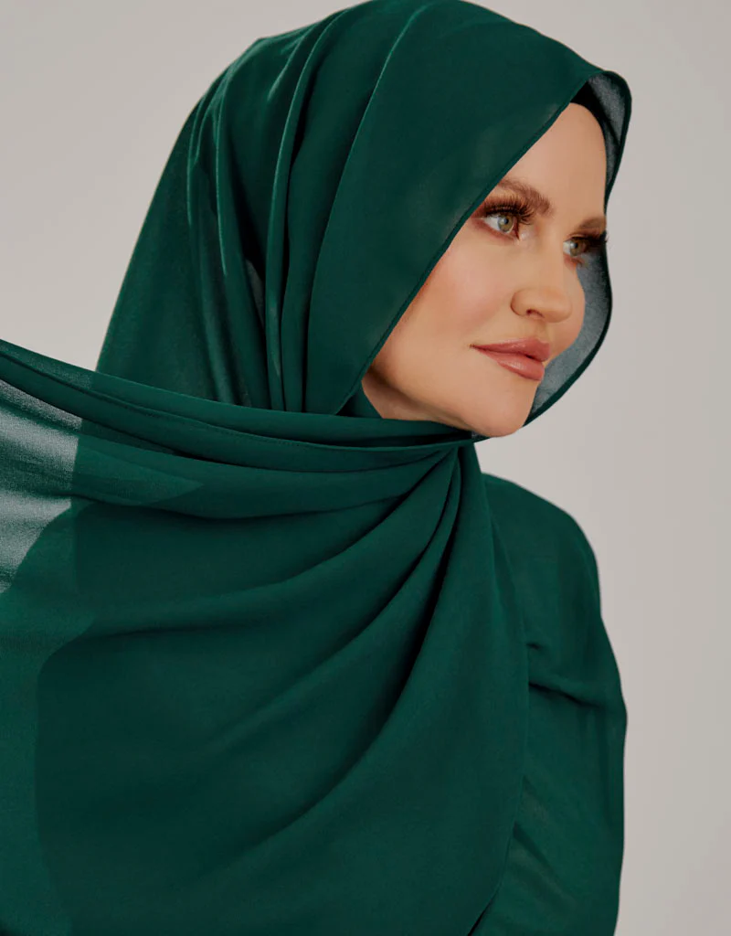 Chiffon Shawl - Shades of Teal - Image 12
