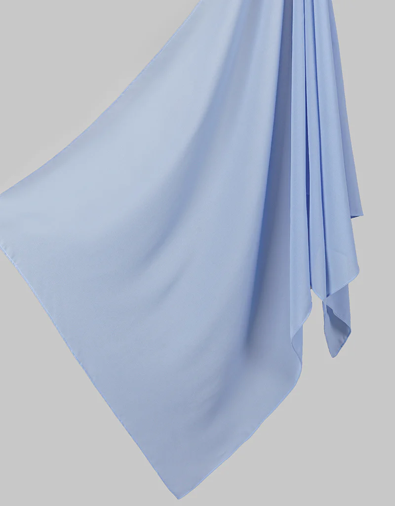 Chiffon Shawl - Baby Blue - Image 5