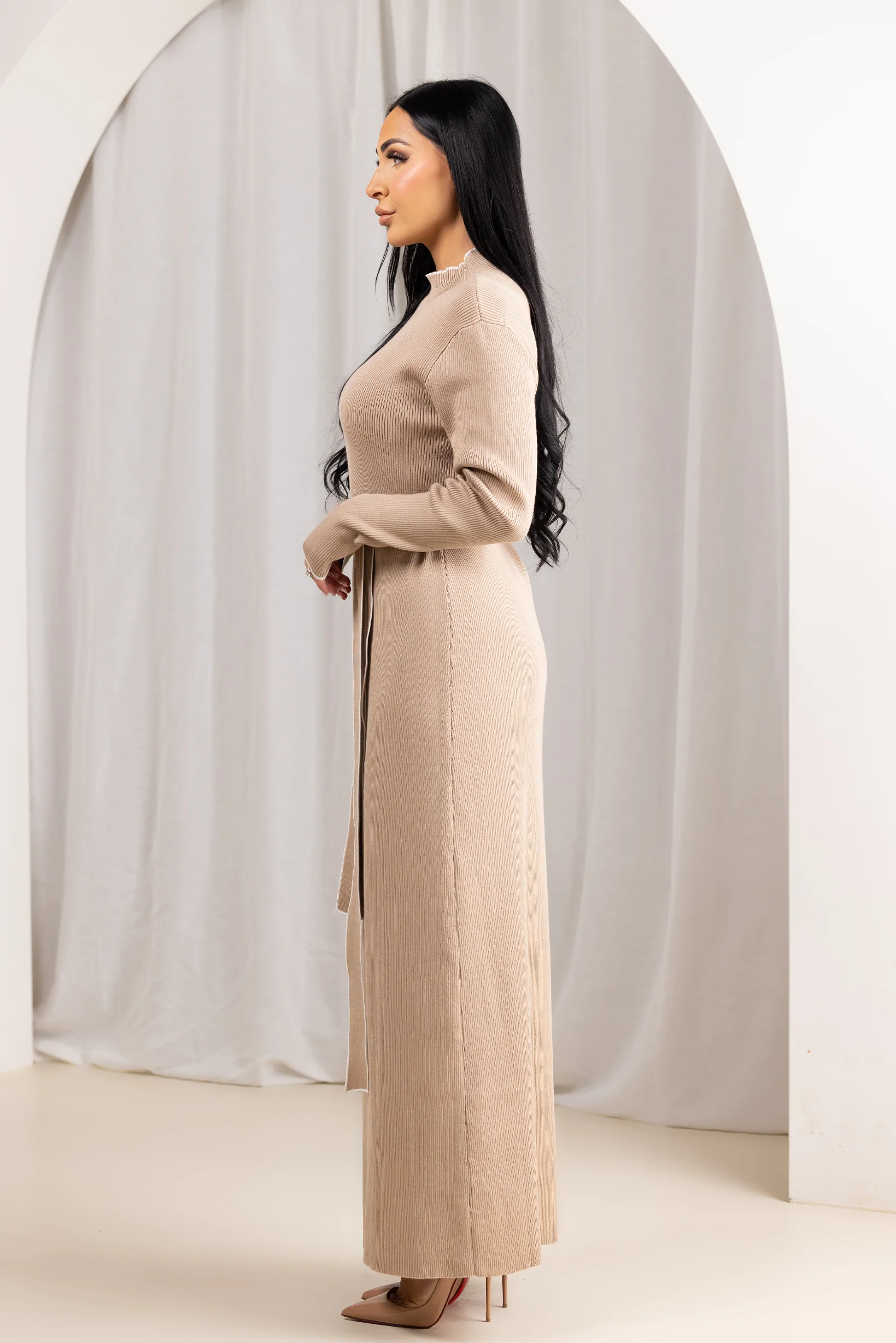 Claudelle Piping Knit Dress - Image 2