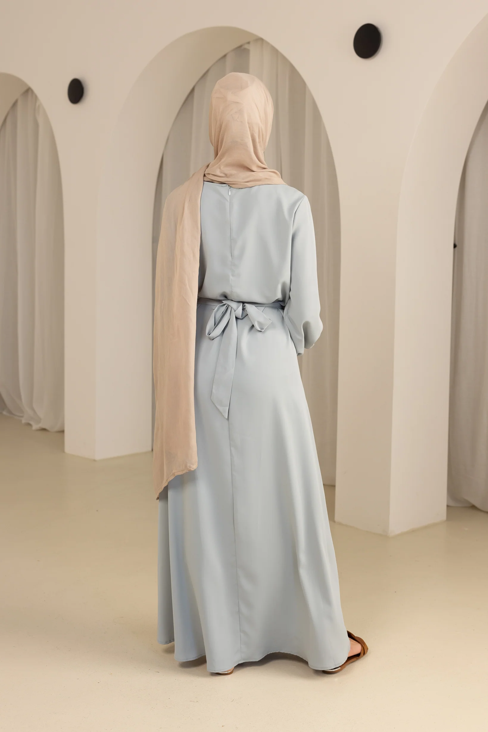 Closed Sleeve Abaya - Shades of Green - Image 25