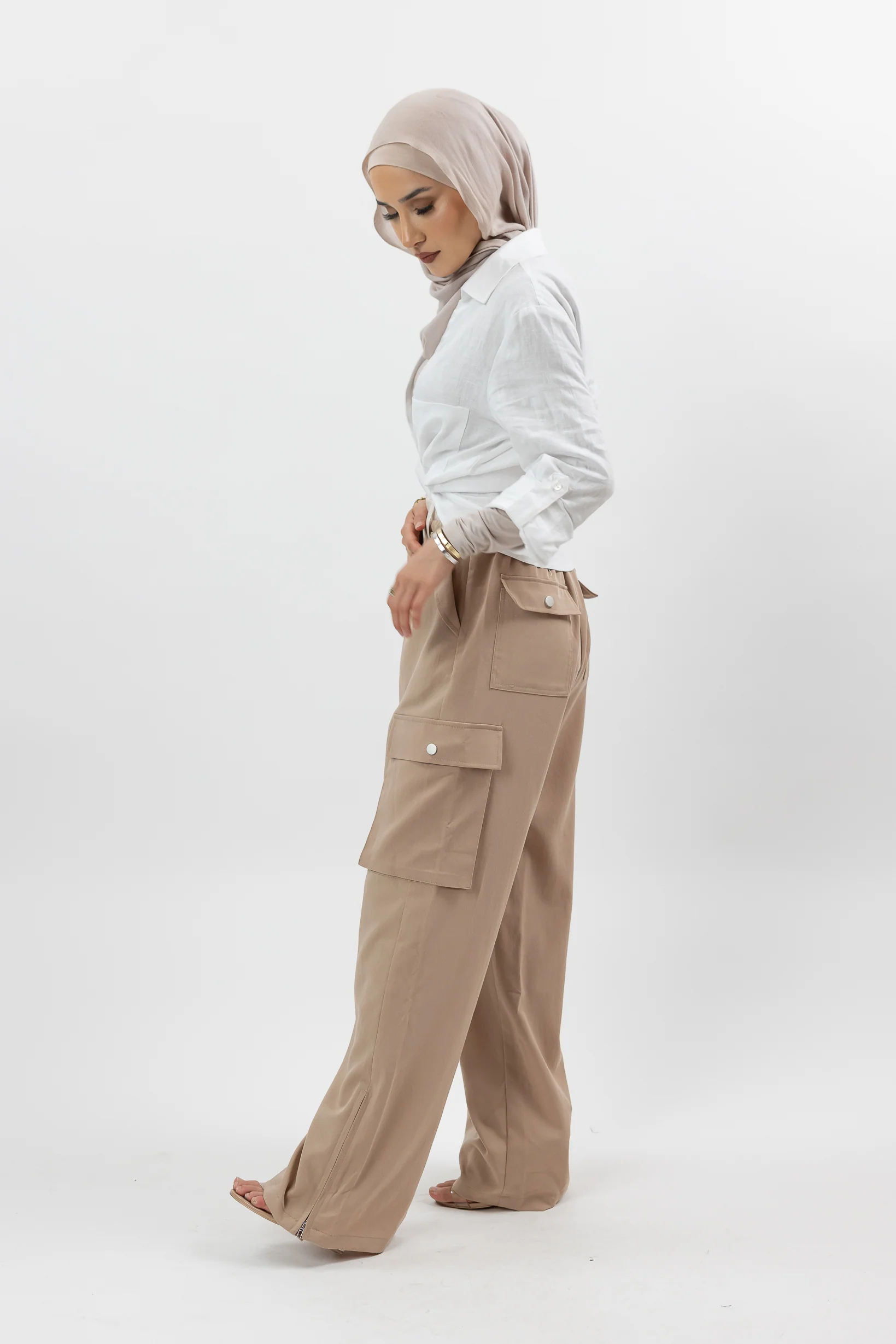 Contrast Combat Pants - Image 2