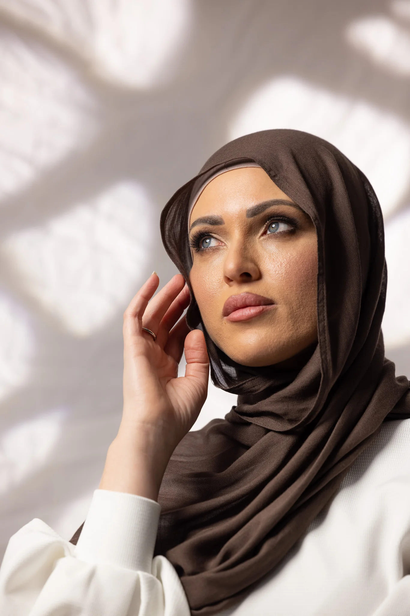 Cotton Modal Shawls - Dark Brown - Image 26