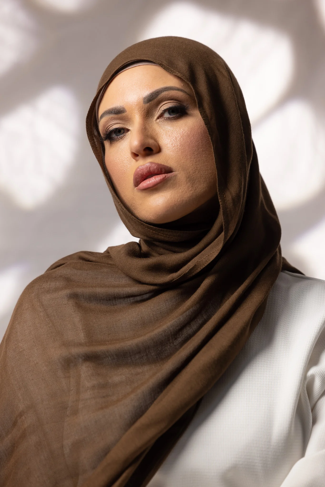 Cotton Modal Shawls - Dark Brown - Image 4