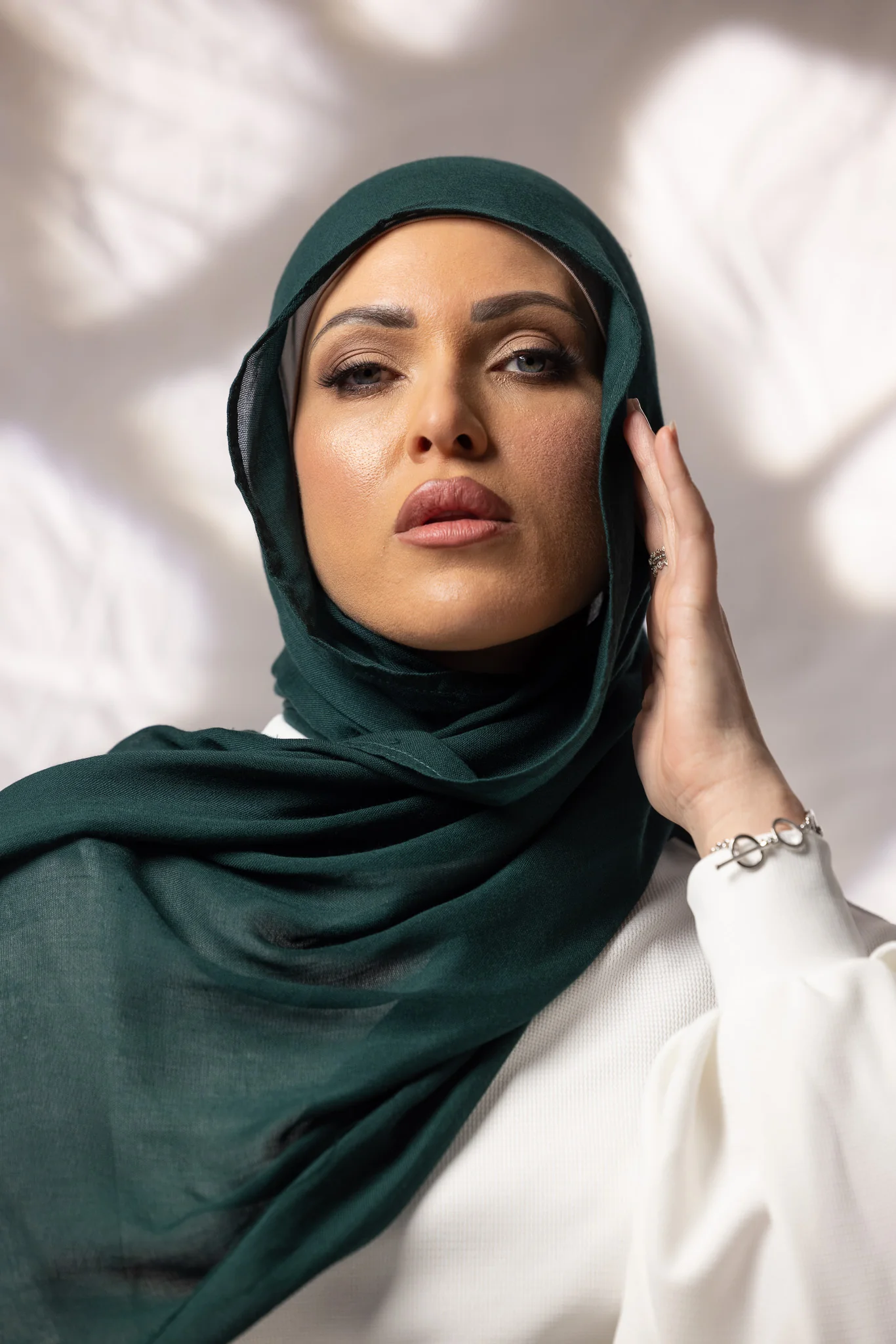 Cotton Modal Shawls - Shades of Green - Image 8