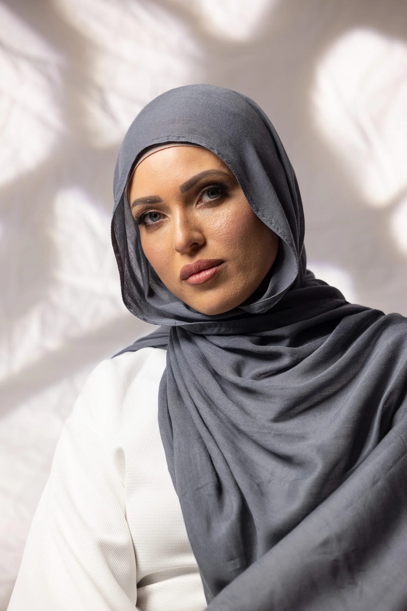 Cotton Modal Shawls - Shades of Grey - Image 8