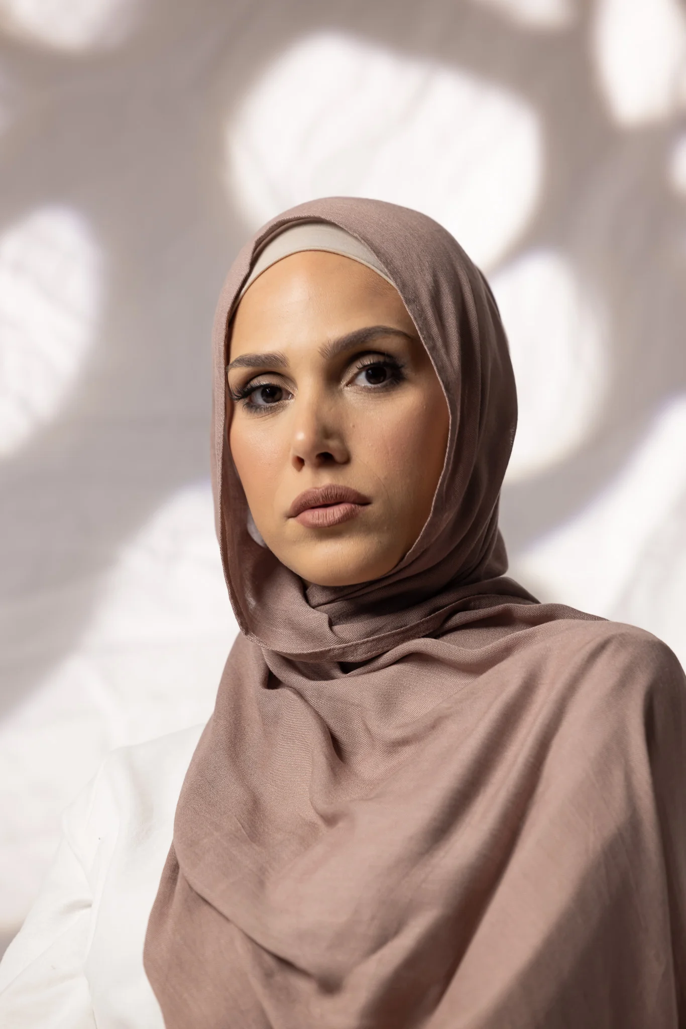 Cotton Modal Shawls - Shades of Light Brown - Image 10