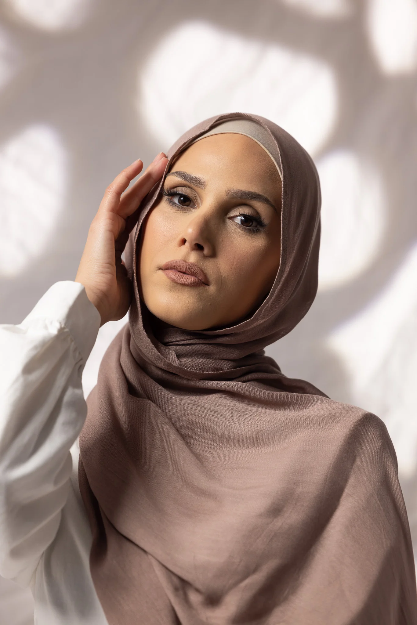 Cotton Modal Shawls - Shades of Light Brown - Image 11