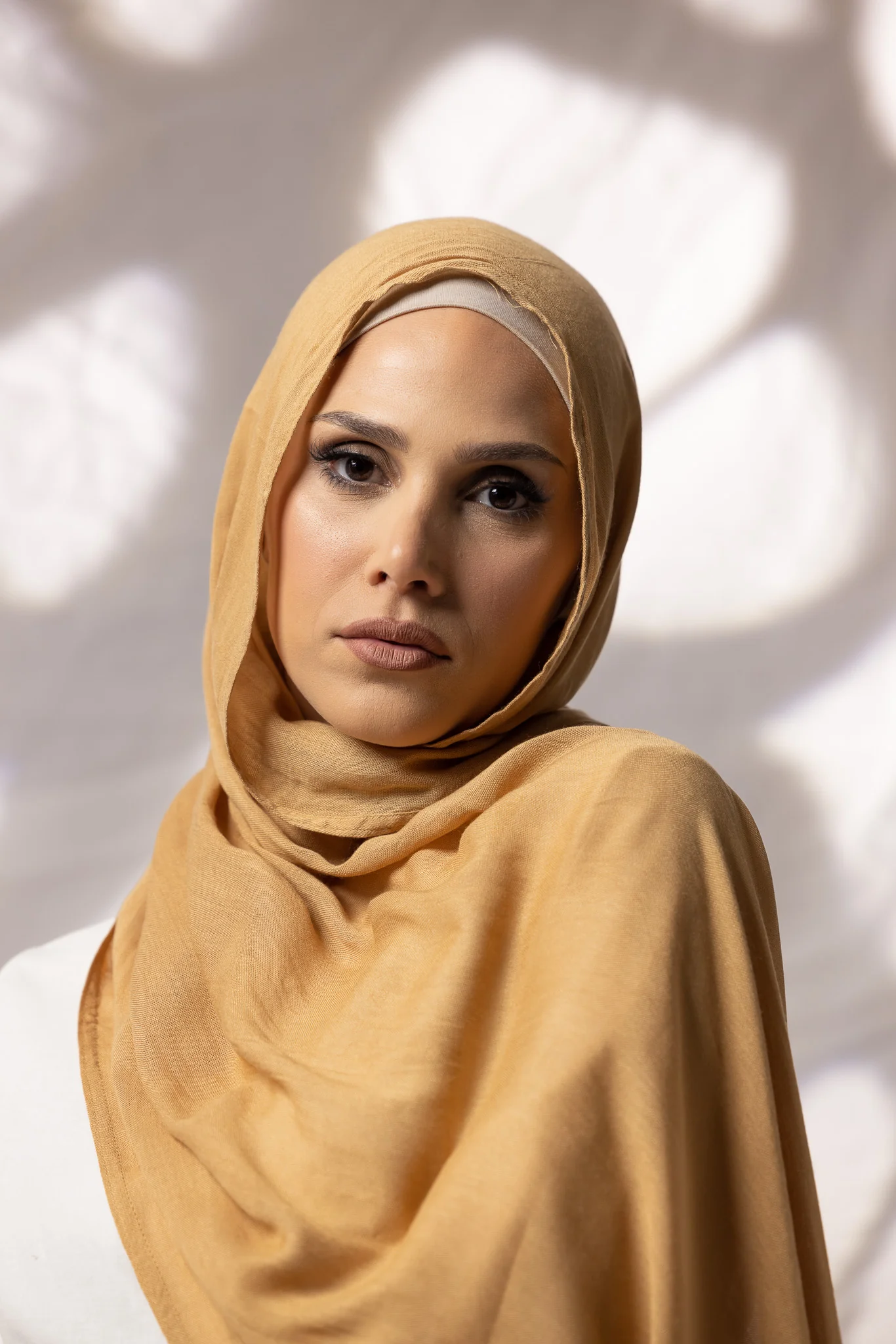 Cotton Modal Shawls - Shades of Light Brown - Image 3