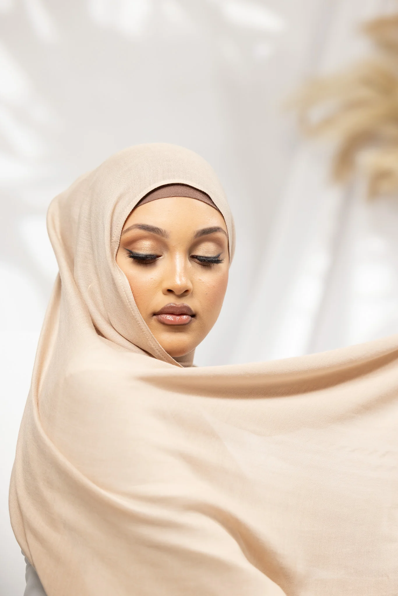 Cotton Modal Shawls - Shades of Light Nude - Image 17