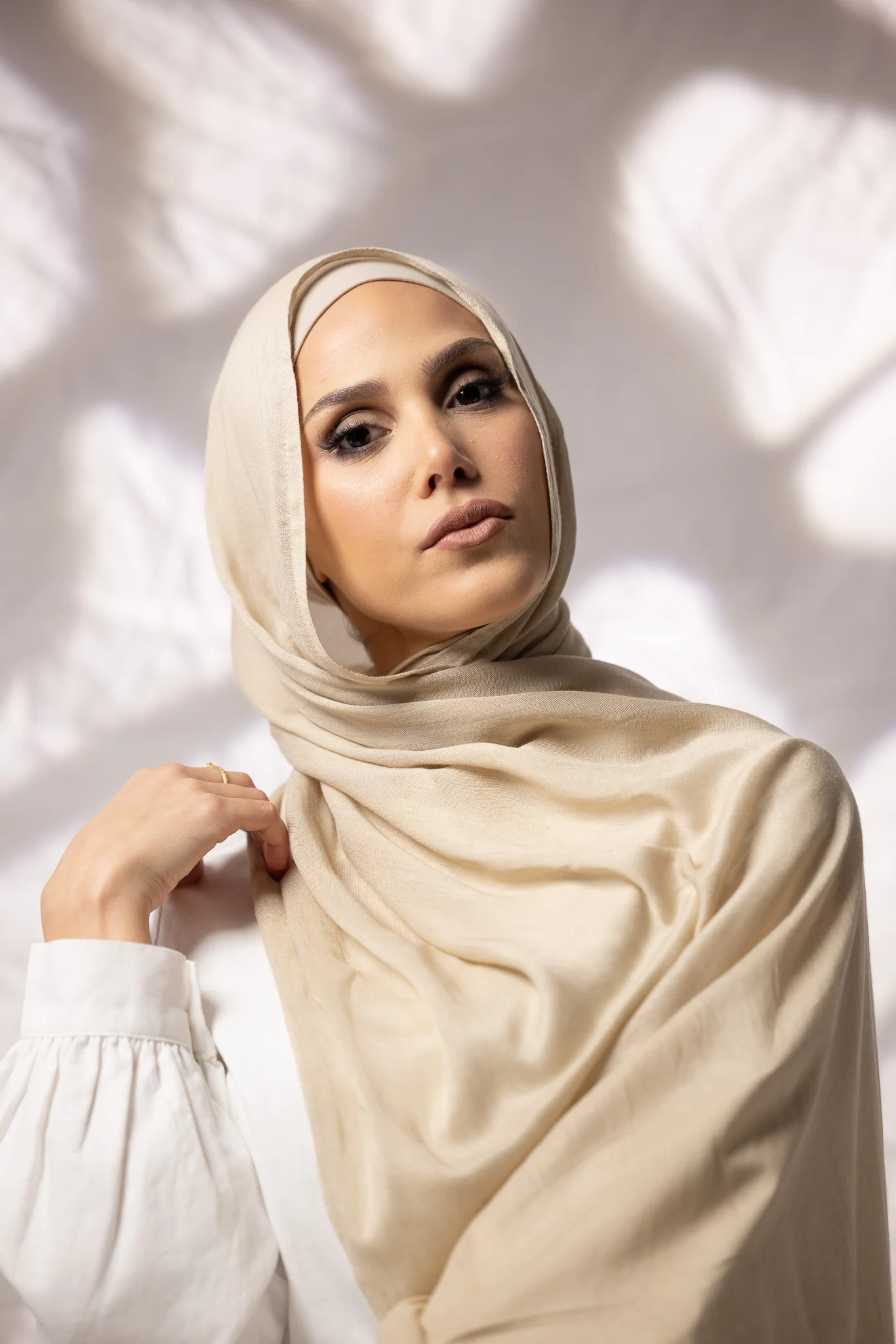 Cotton Modal Shawls - Shades of Light Nude - Image 2