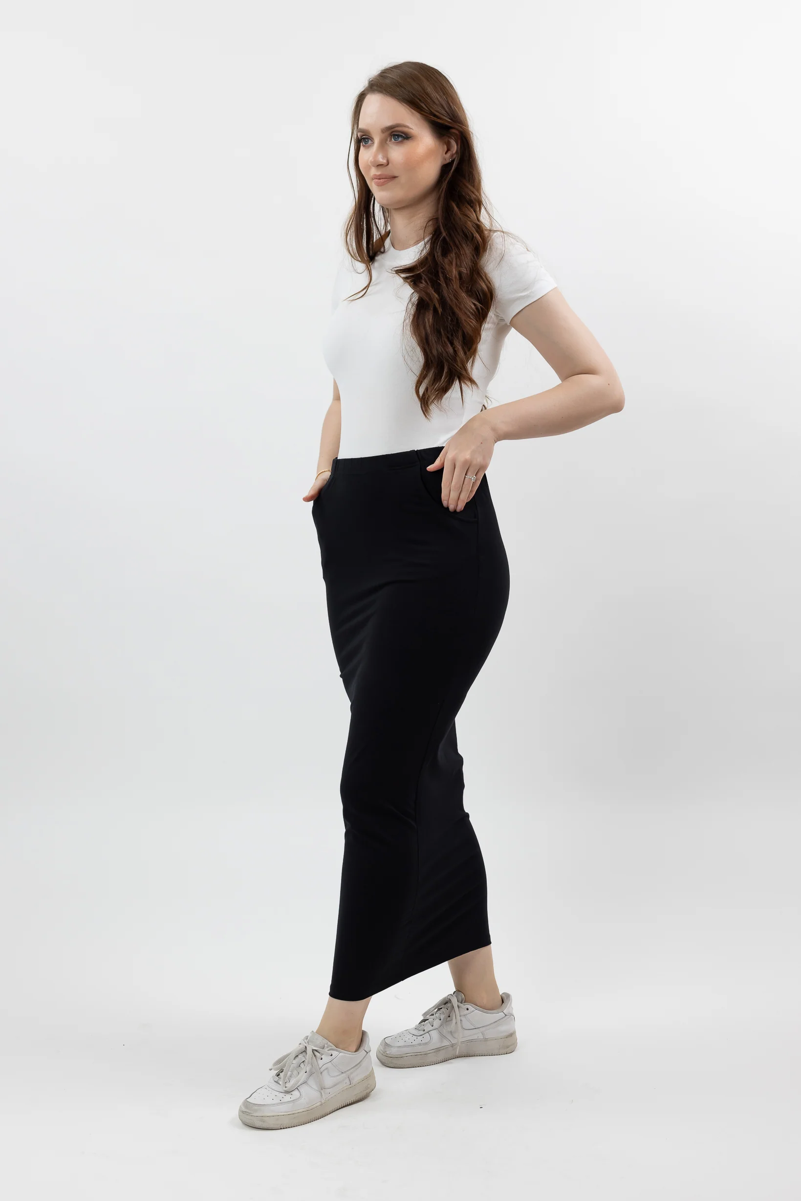 Cotton Pocket Pencil Skirt - Image 11