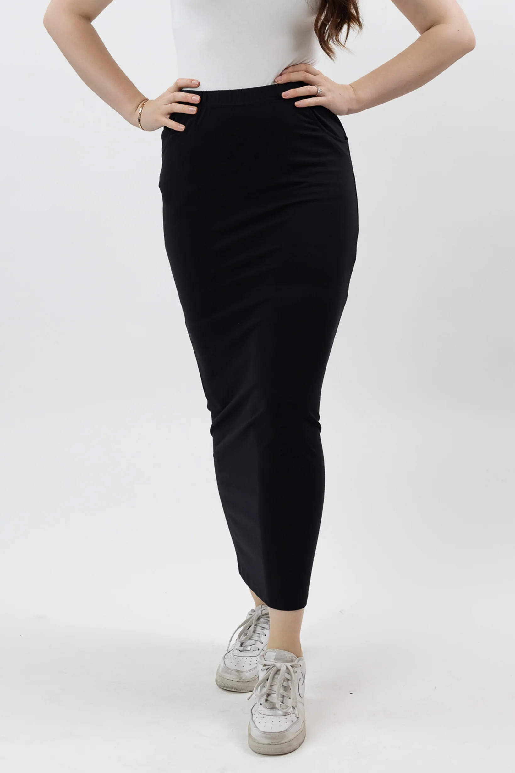 Cotton Pocket Pencil Skirt - Image 7