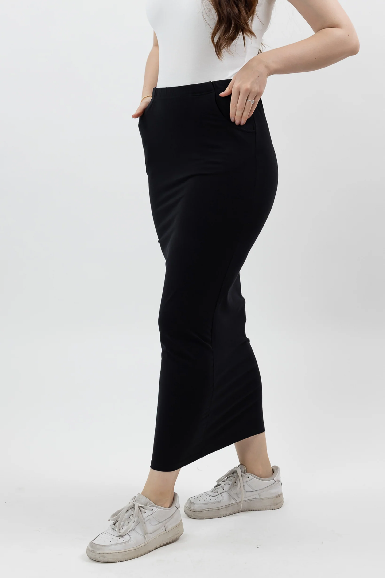 Cotton Pocket Pencil Skirt - Image 8