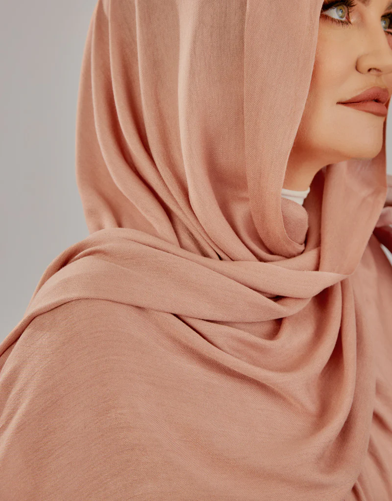 Cotton Tassel Twisted Shawl - Shades in Pink - Image 4