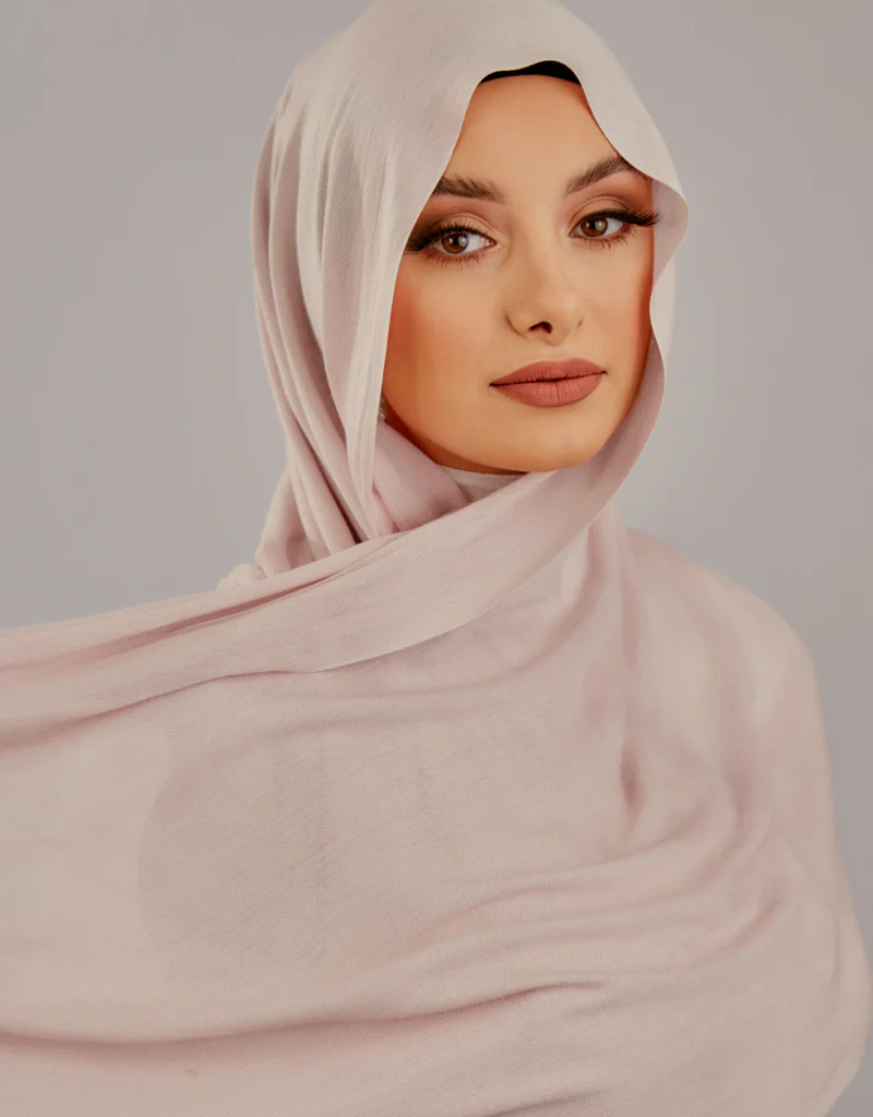Cotton Tassel Twisted Shawl - Shades in Pink - Image 5