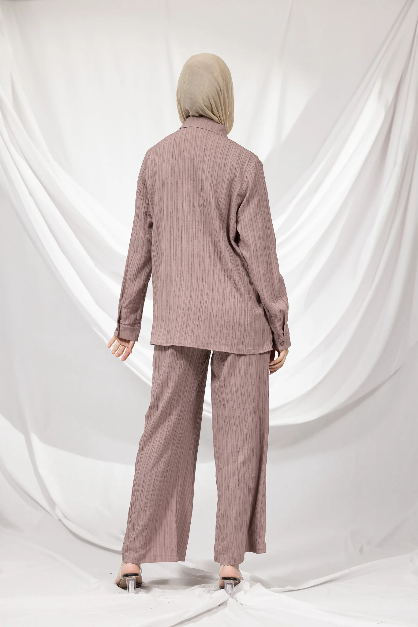 Crinkle Pleat Pants - Image 3