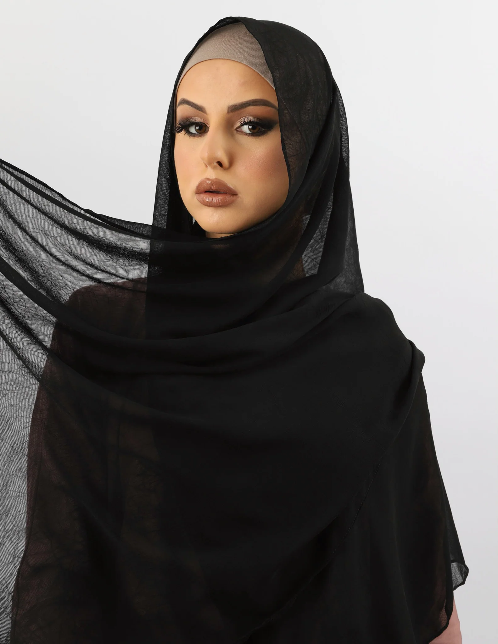 Crinkled Chiffon Shawl - Image 11