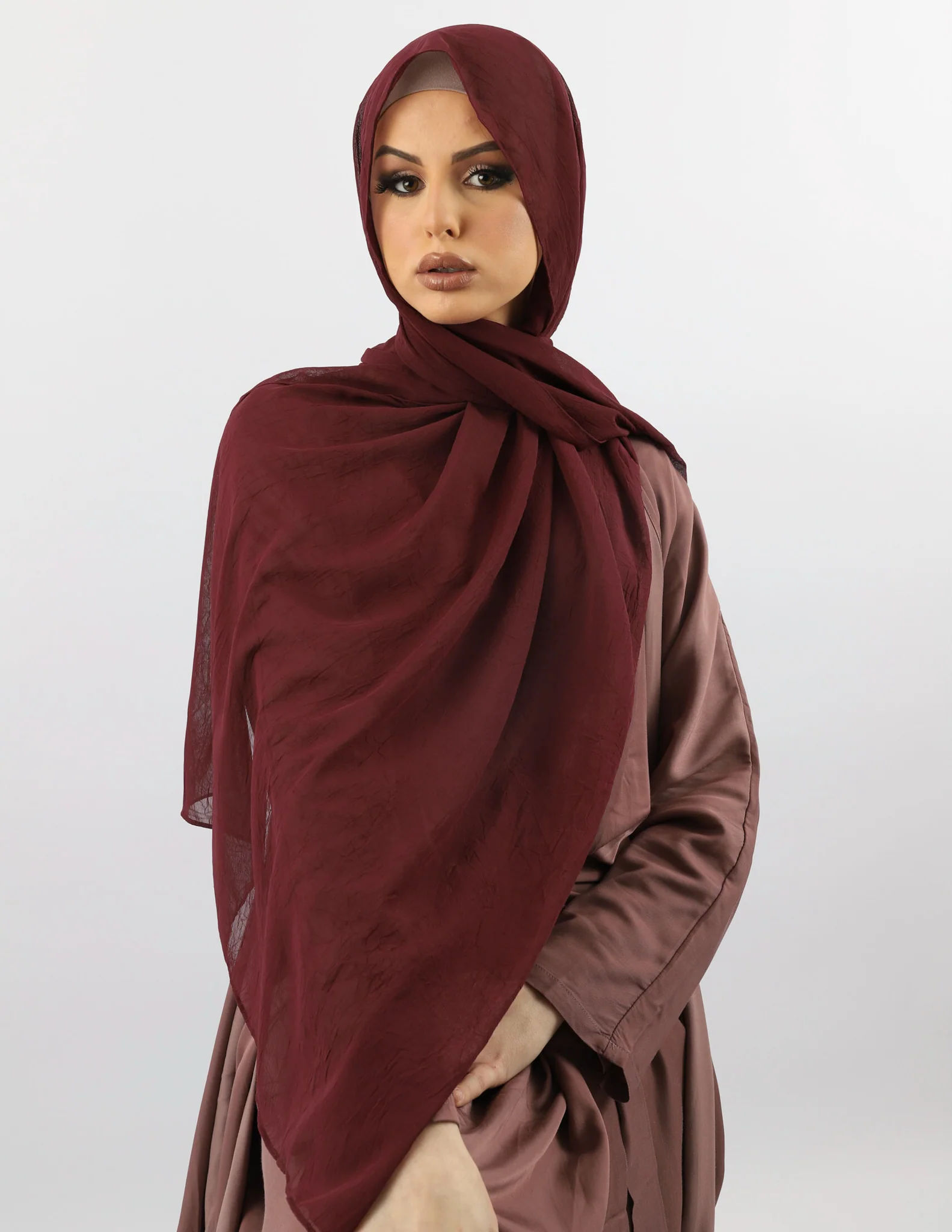Crinkled Chiffon Shawl - Image 4