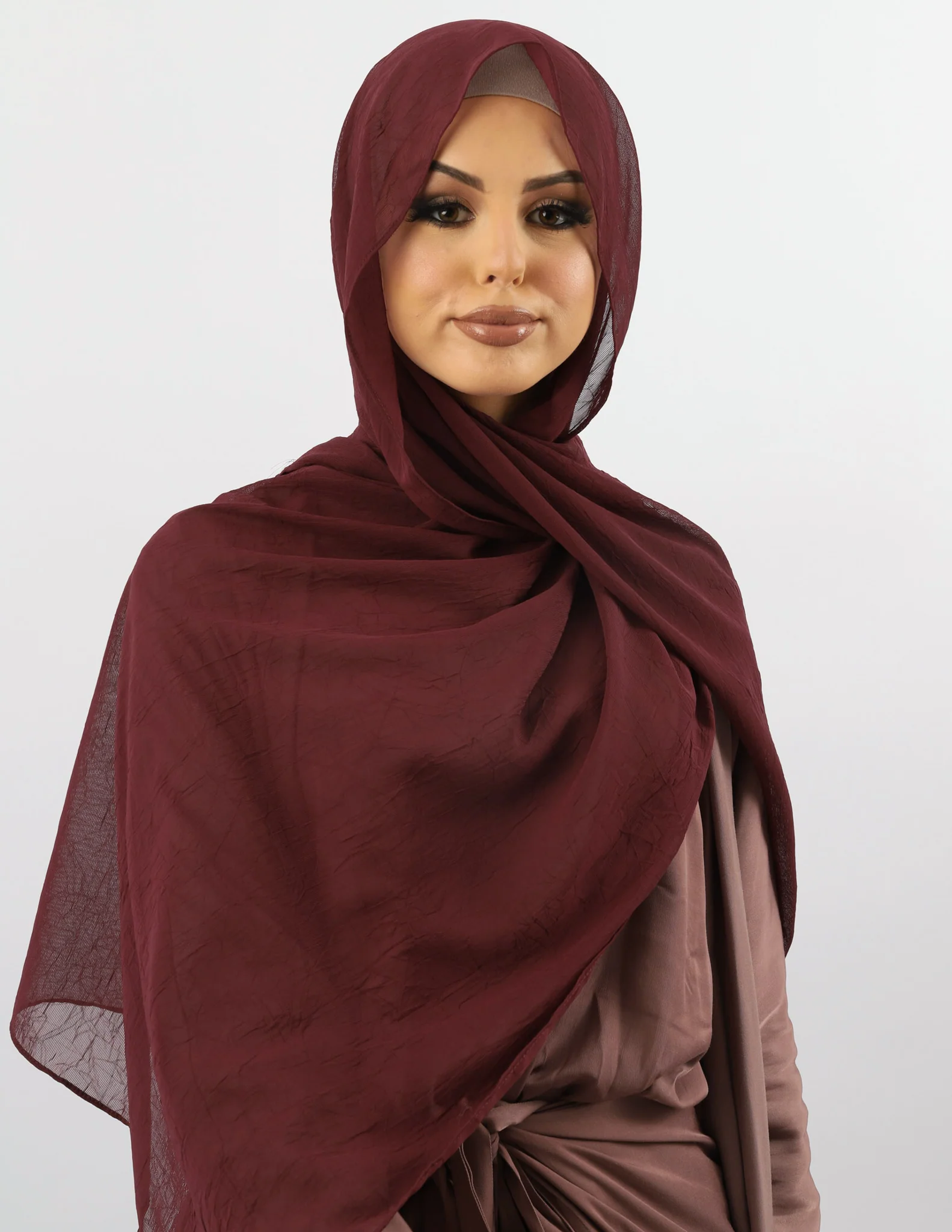 Crinkled Chiffon Shawl - Image 5