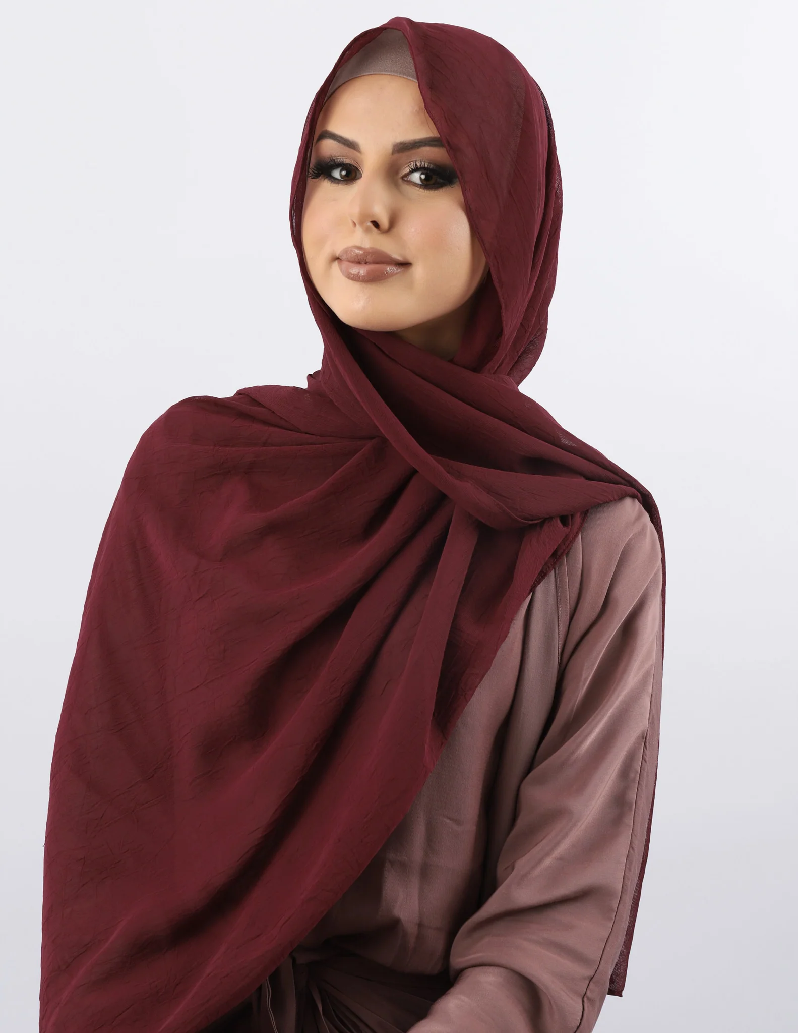 Crinkled Chiffon Shawl - Image 6