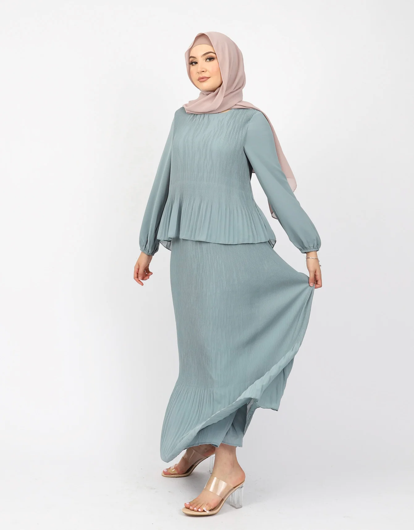 Crinkled Seti Dress - Image 35