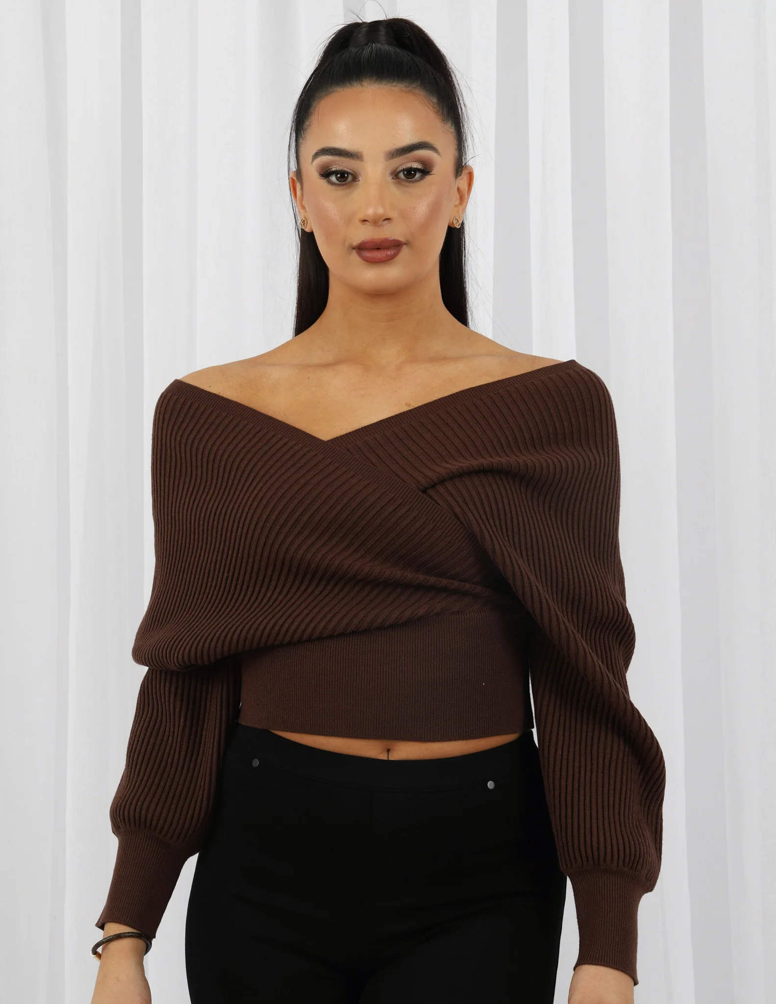 Cross Over Knit Top - Image 11