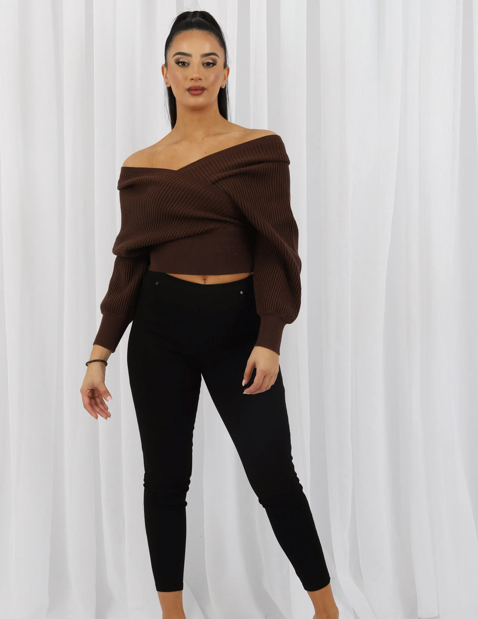 Cross Over Knit Top - Image 12
