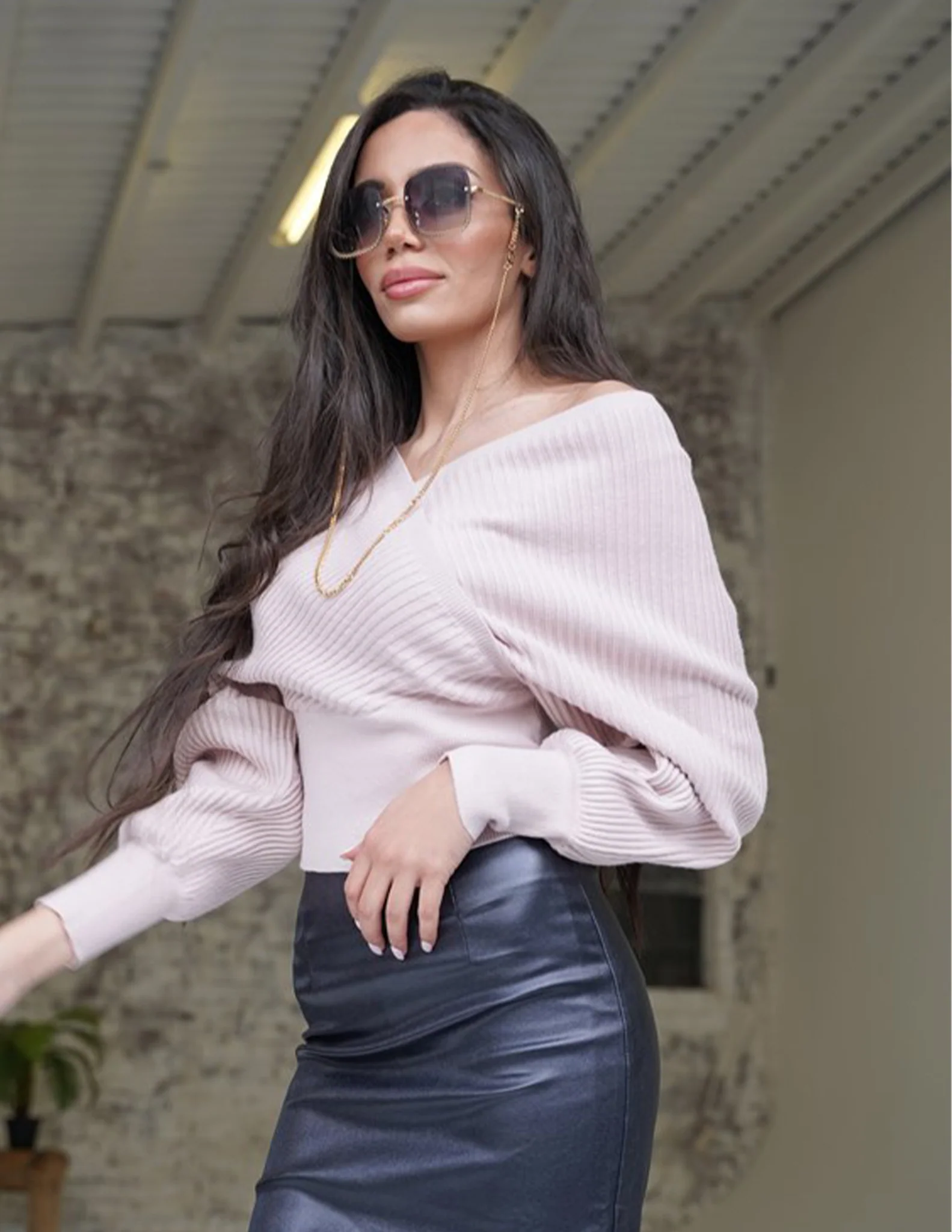 Cross Over Knit Top - Image 17
