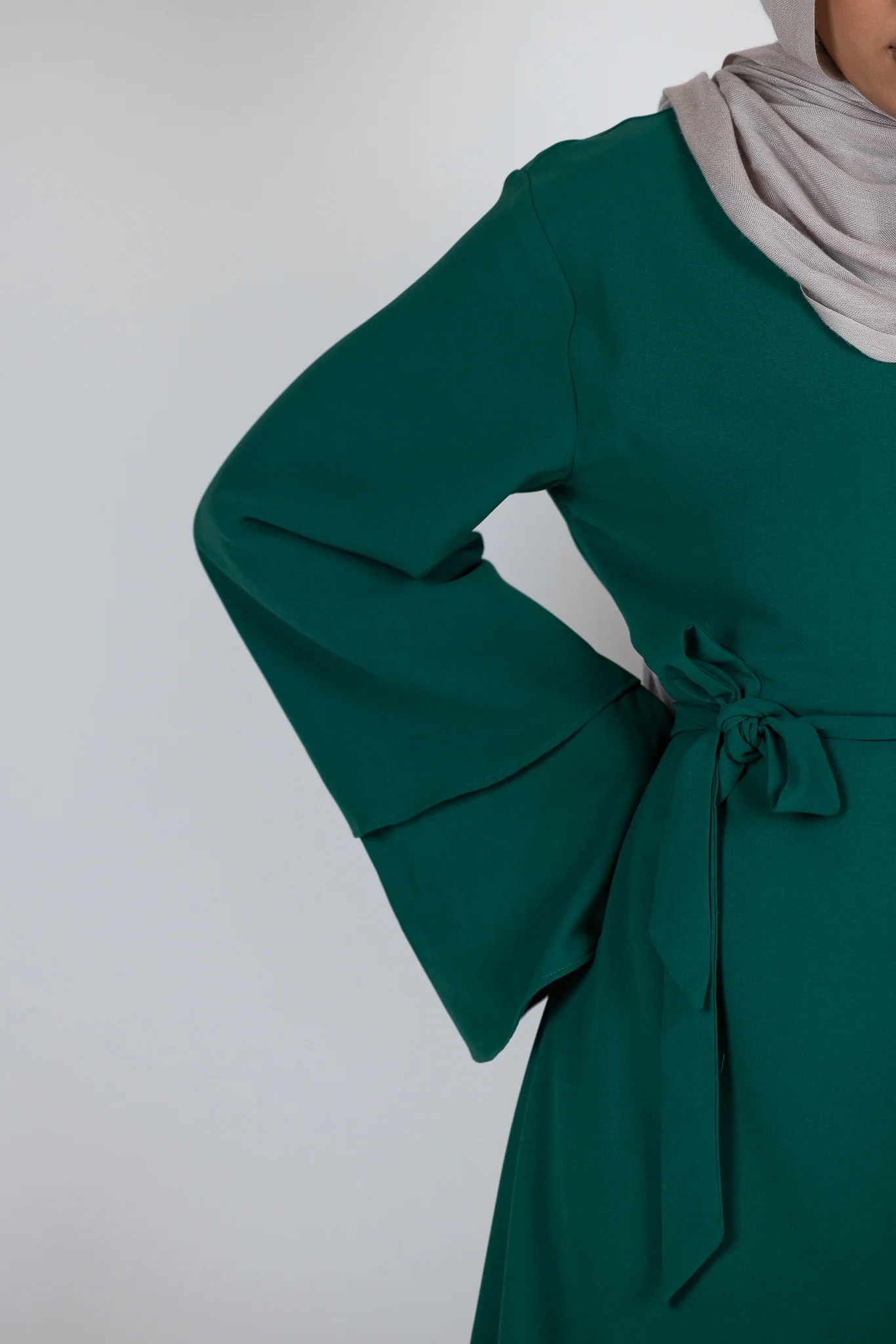 Dala Layered Wrap Abaya - Image 6