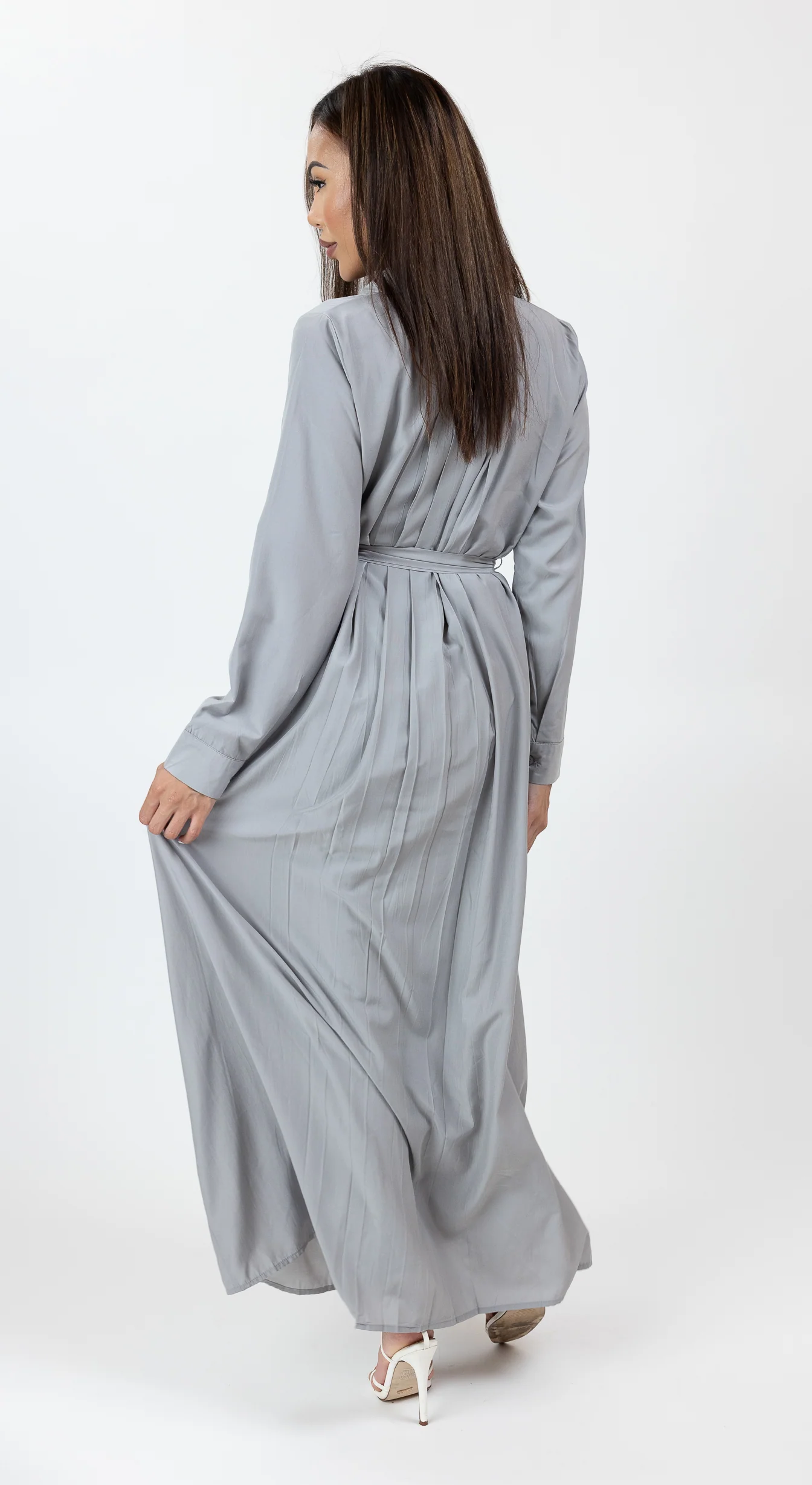 Dara Pleated Shirt Dress - Image 10